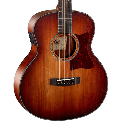 Cort Little CJ Blackwood Acoustic-Electric Guitar with Bag - Open Pore Light Burst