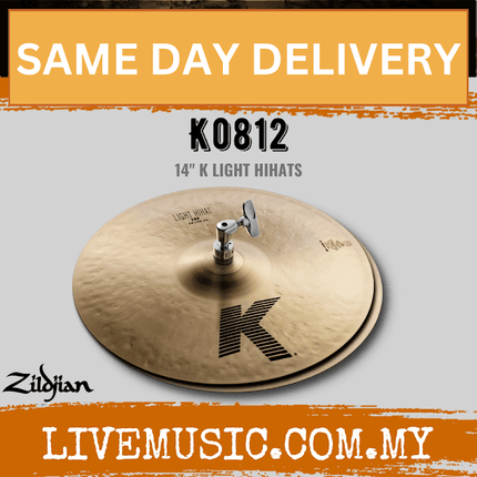 Zildjian 14" K Series Zildjian Light Hi-Hat Cymbals - Pair (K0812)