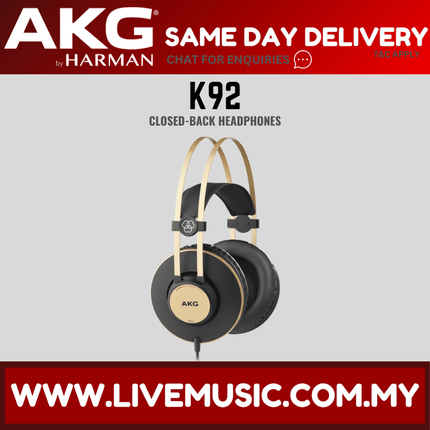 AKG K92 Closed-back Monitor Headphones (K-92 / K 92)