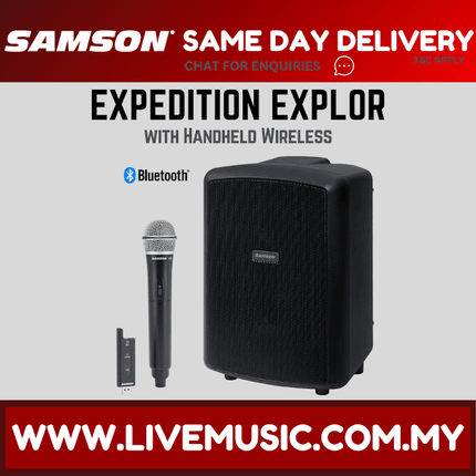 Samson Expedition Explor 200W All-in-One Wireless PA with Bluetooth and XPD2 System
