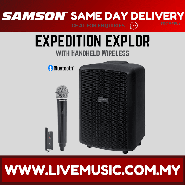 Samson Expedition Explor 200W All-in-One Wireless PA with Bluetooth and XPD2 System
