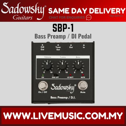 Sadowsky SBP-1 Bass Preamp / DI Pedal ( SBP 1 SBP1 )