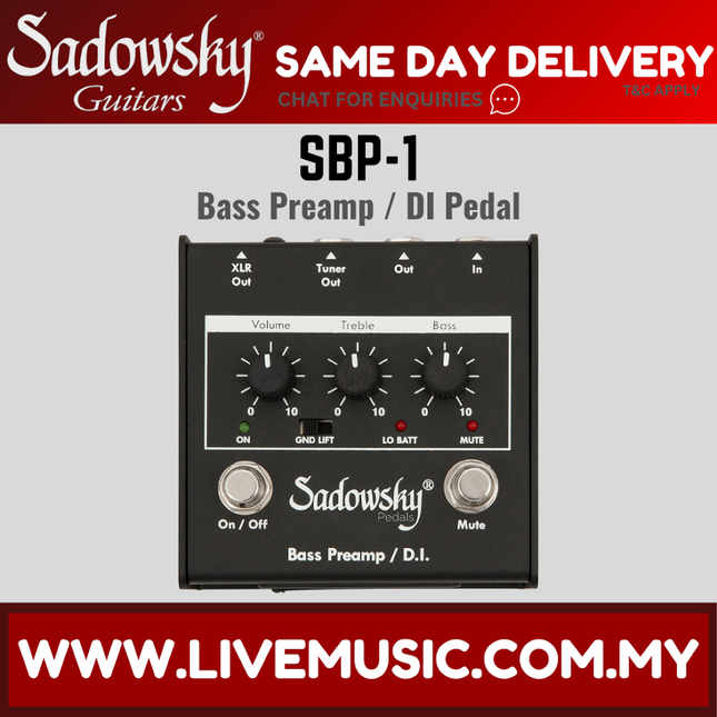 Sadowsky SBP-1 Bass Preamp / DI Pedal ( SBP 1 SBP1 )