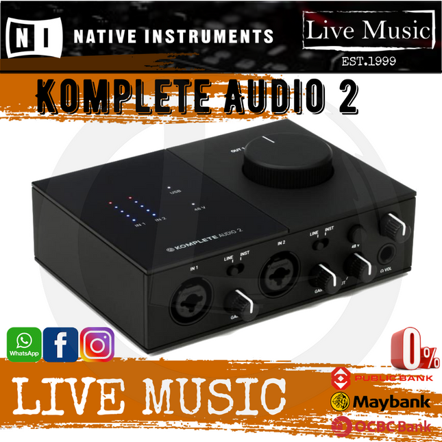 Native Instruments Komplete Audio 2 USB Audio Interface
