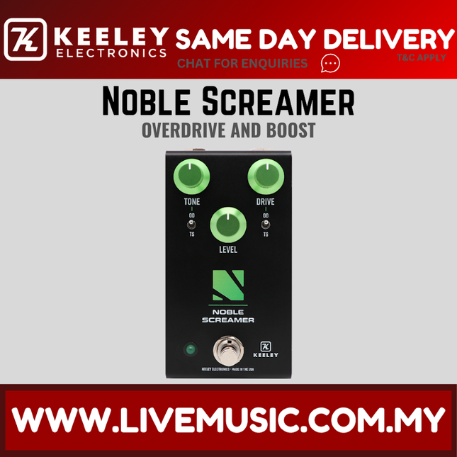 Keeley Noble Screamer Guitar Effects Pedal