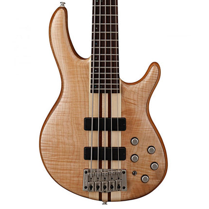 Cort A5 Plus FMMH 5-String Bass Guitar Rosewood Fretboard with Bag - Open Pore Natural (A-5/A 5)
