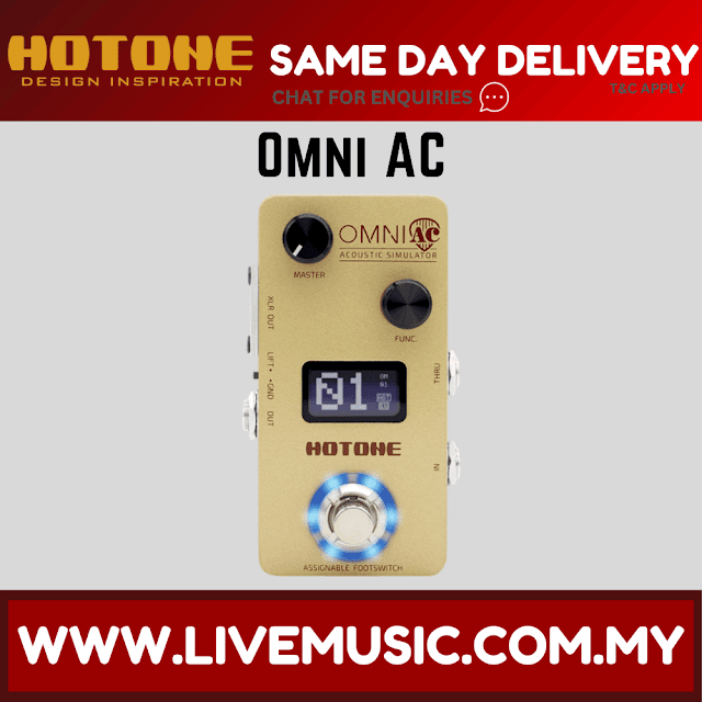 Hotone Omni AC Acoustic Simulator Guitar Pedal