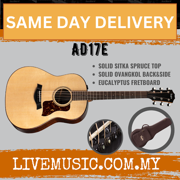 Taylor American Dream AD17e Grand Pacific Acoustic Guitar with Aero Case - Natural (AD-17e/AD 17e)