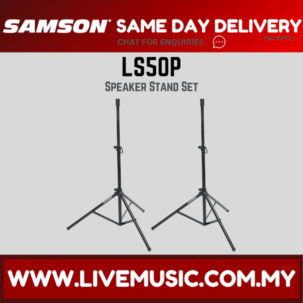 SAMSON LS50P SPEAKER STAND SET - PAIR ( LS-50P / LS 50P )