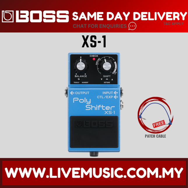Boss XS-1 Poly Shifter Pitch-shift Pedal ( XS1 XS 1 )
