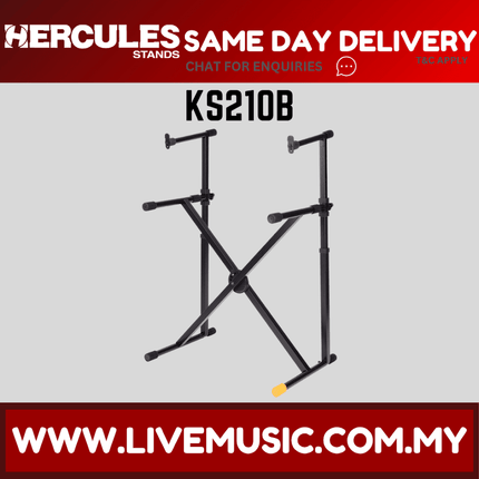 Hercules KS210B EZ-LOK Double Tier X Keyboard Stand (KS210B)
