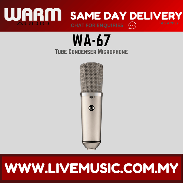 Warm Audio WA-67 Tube Condenser Microphone ( WA67 WA 67 )