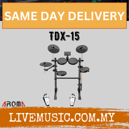 AROMA TDX-15 Digital Drum Set with Silicon Drum Pad With Drumstick And ...
