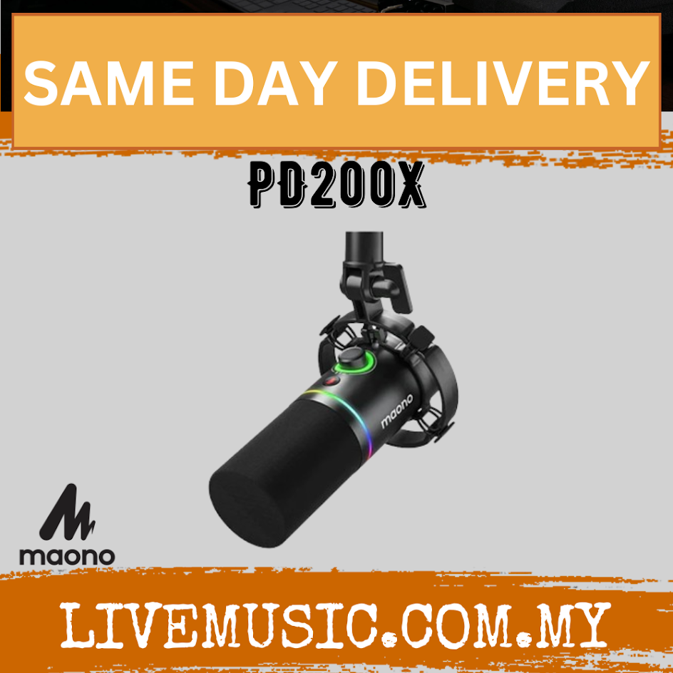 MAONO PD200X USB/XLR Dynamic Microphone - Black ( PD-200X / PD 200X )