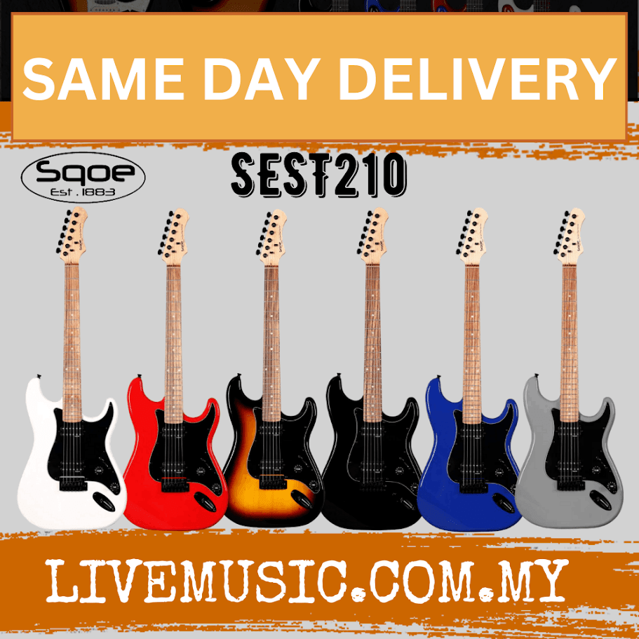 SQOE SEST210 Super Stratocaster Body HH Electric Guitar Rosewood ...